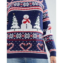 PK17ST162 Bonhomme de neige Noël Jumper plus la taille pull pull vente prix total